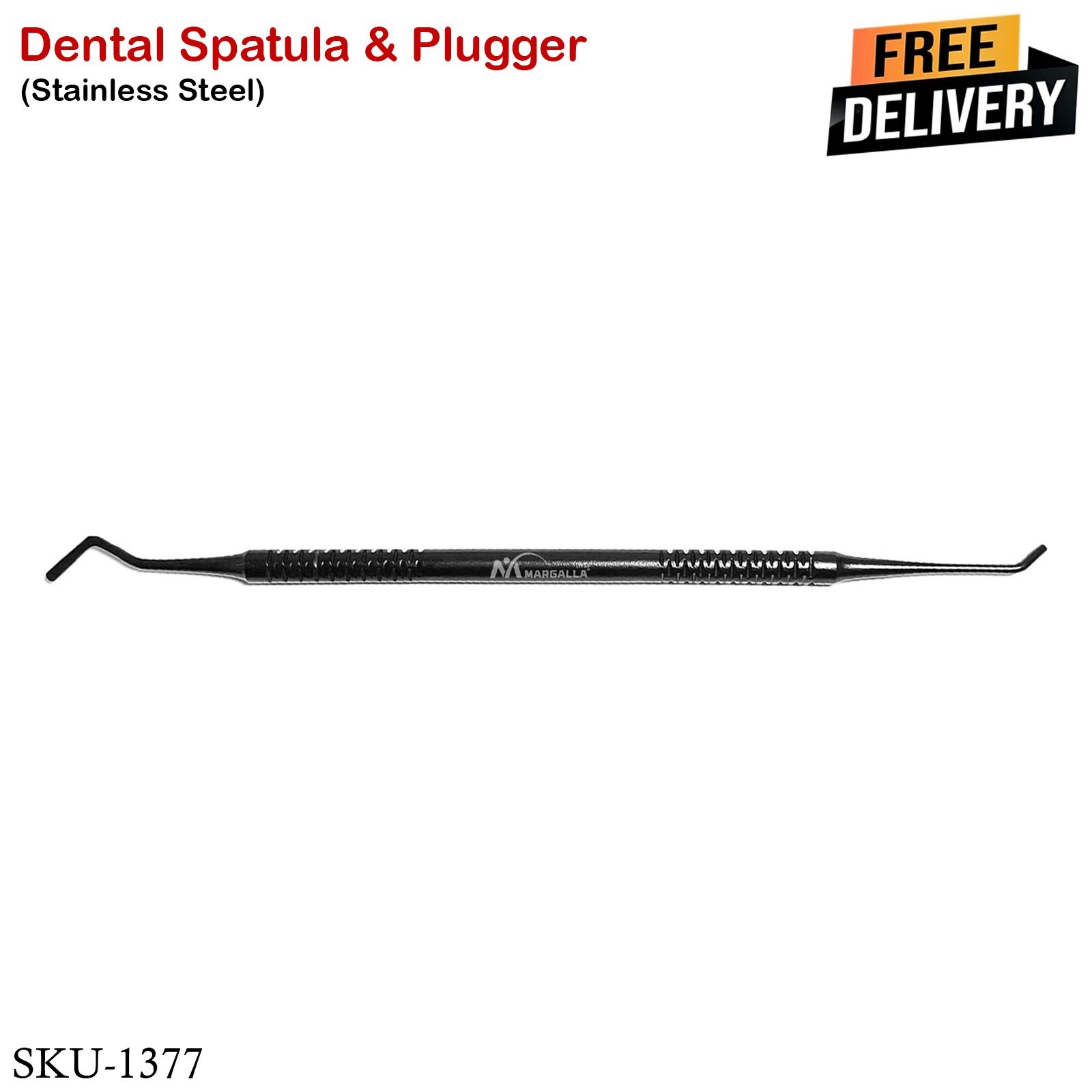 New Dental Spatula & Plugger Composite Filling Instruments Mate Black Coated X2