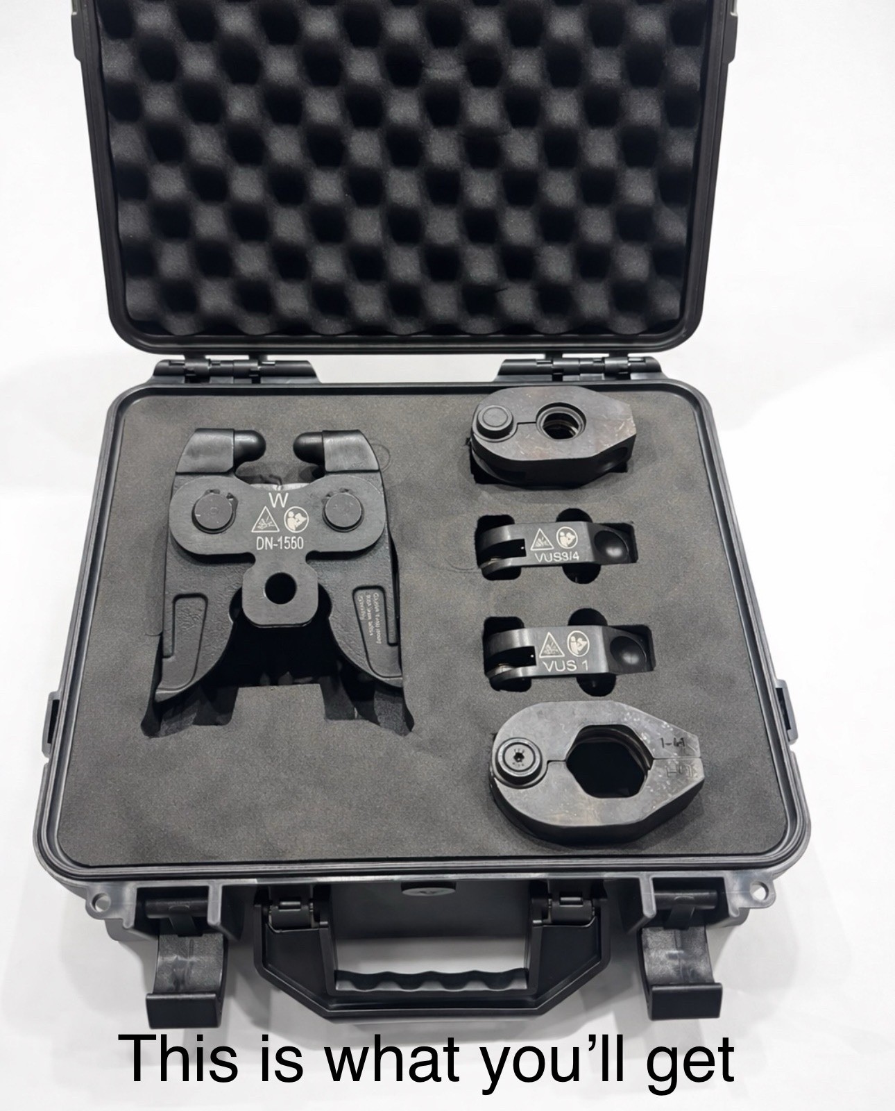 ONLY FOR Milwaukee M12! Press Tool Kit with Case, 1/2″-1-1/4″ Press Jaws