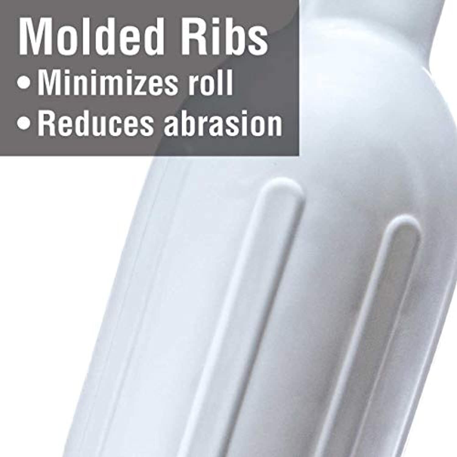 Seachoice Twin Eye Ribbed Boat Fender, White, 4-1/2 In. X 16 In.