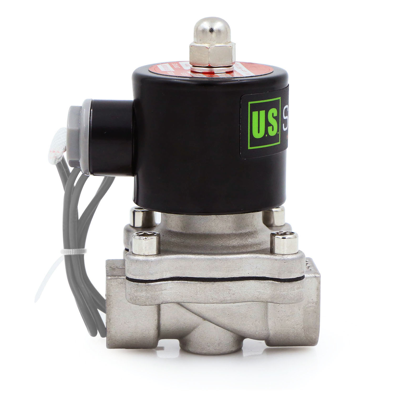 U. S. Solid 1/2″ Stainless Steel Electric Solenoid Valve 24V DC Normally Closed