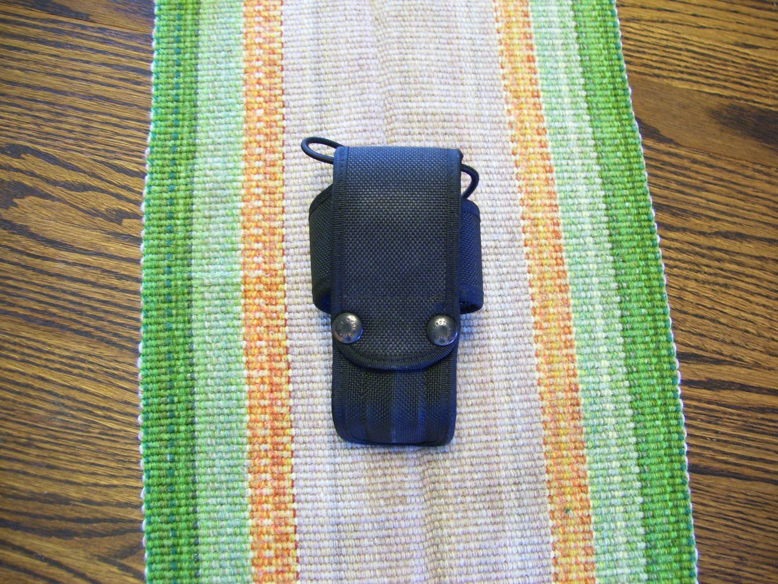 Bianchi AccuMold Black Ballistic Nylon Universal Handheld Radio Holder Holster