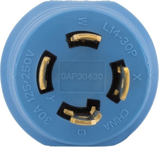30 Amp 4-Prong to 3-Prong RV Generator Power Adapter