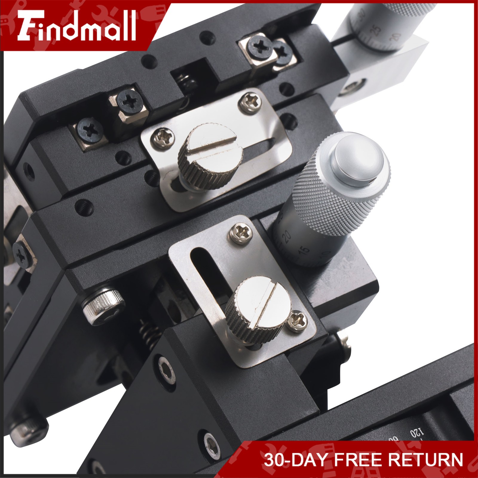 Findmall XYZR 4 Axis Manual Positioning Stage 60x60mm Tuning Sliding Table