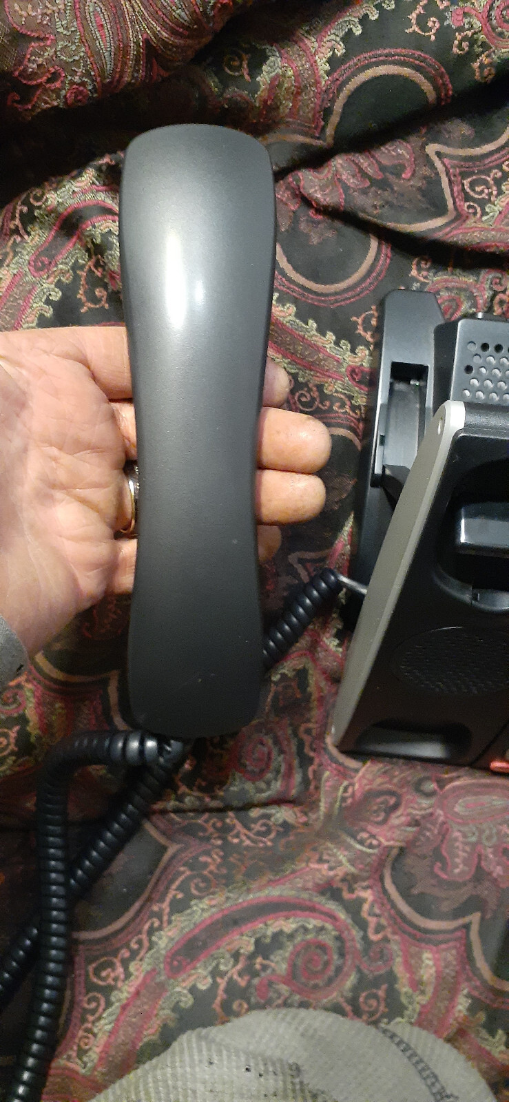Office Phone, NEC, ILV(XD)Z-Y(BK) W/ Base, LO(GBA) Z, GBA-L Unit, Wires, PoE.