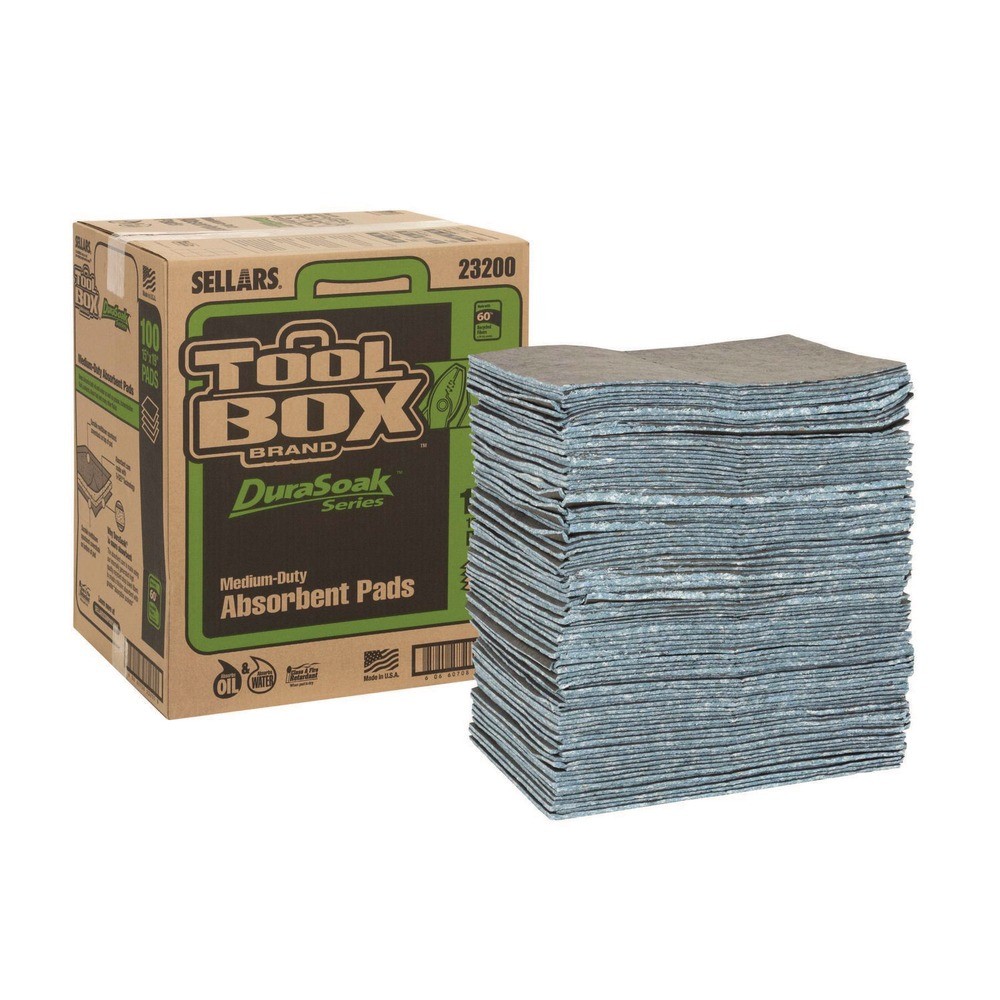 Sellars 23200 DuraSoak Universal Sorbents Medium Duty Pad (100/Carton) New