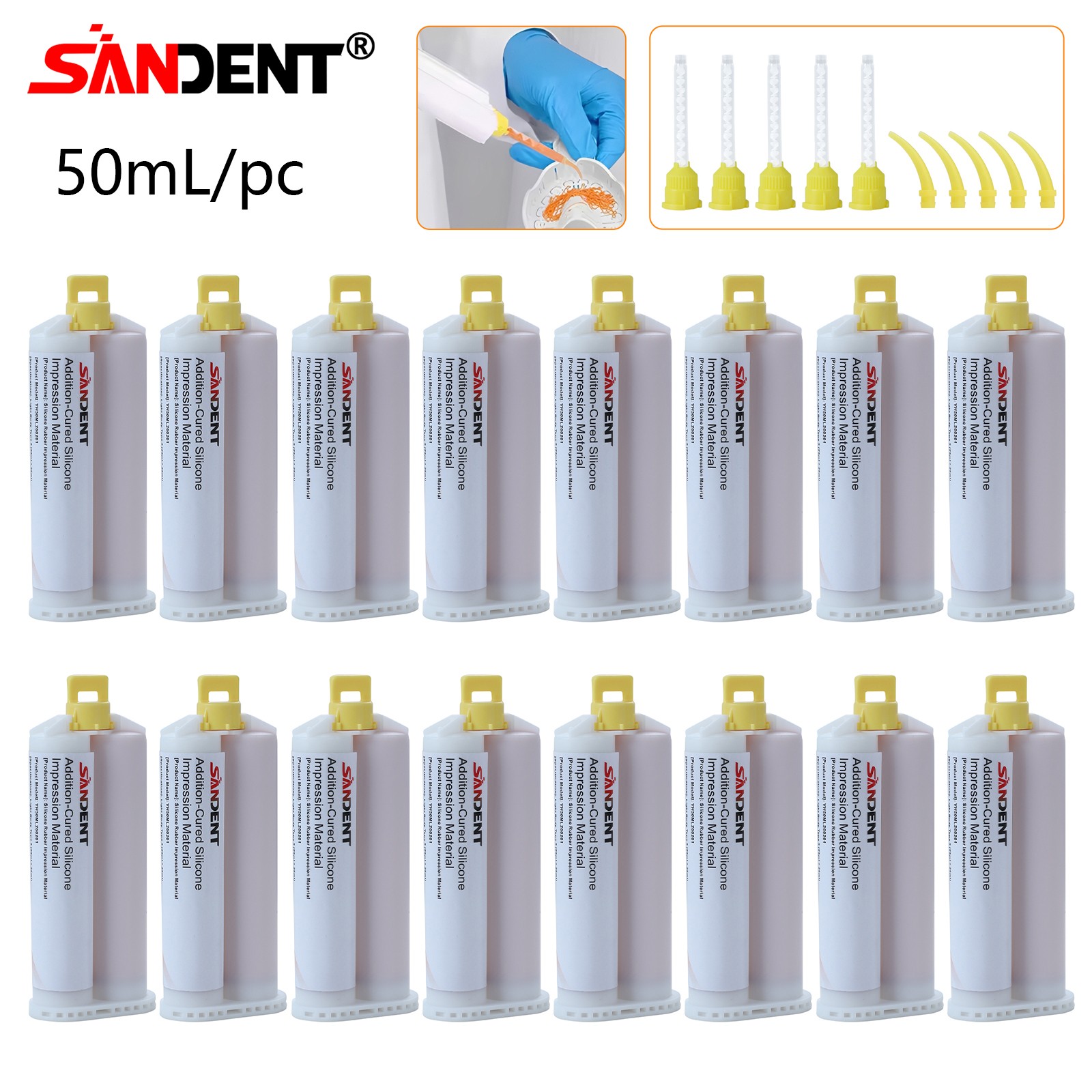 Type-3 Light Body Regular Set VPS Impression Material 50Ml +5 Intraoral&Mix Tips