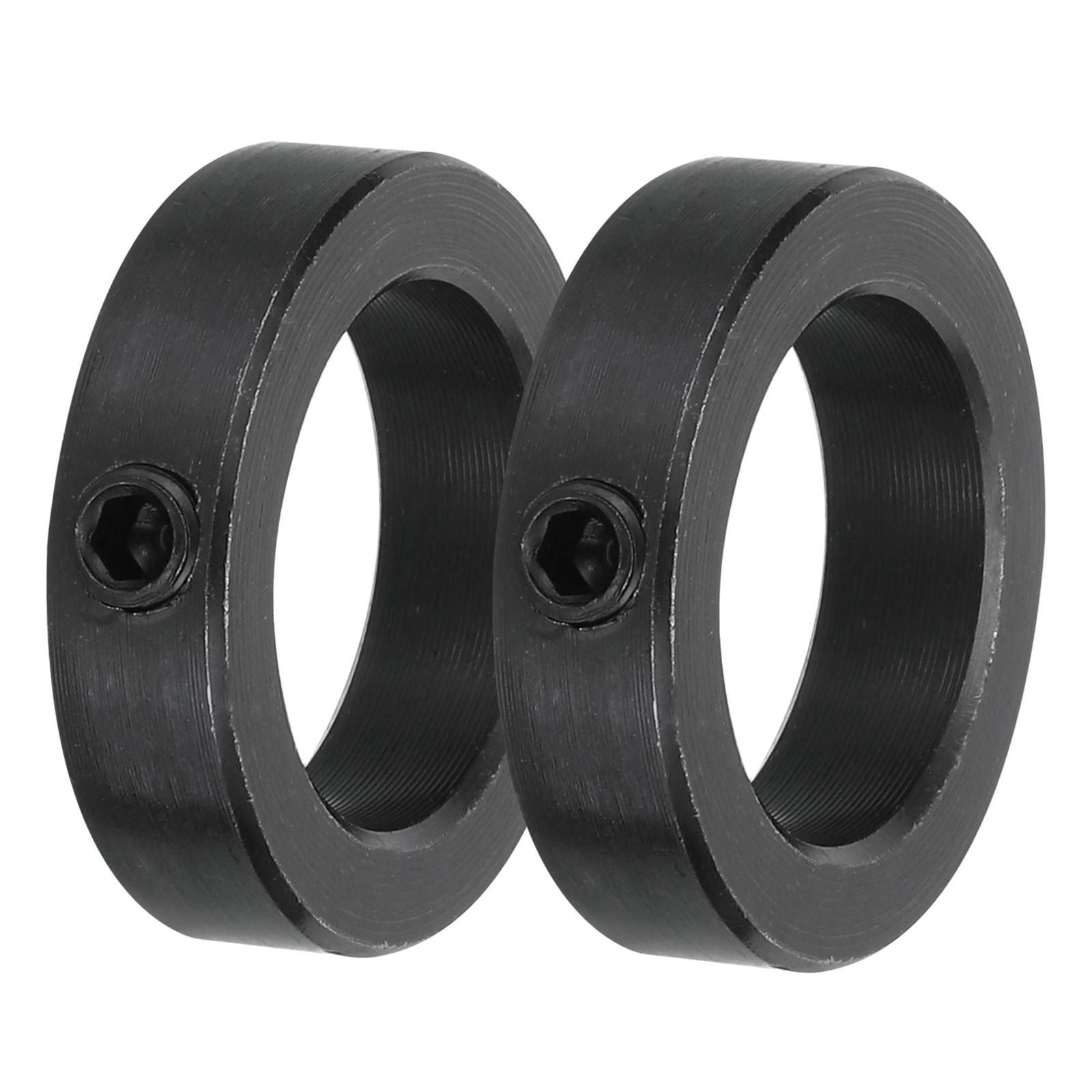 2Pcs Shaft Collar 1 Inch Bore Carbon Steel Set Screw Black