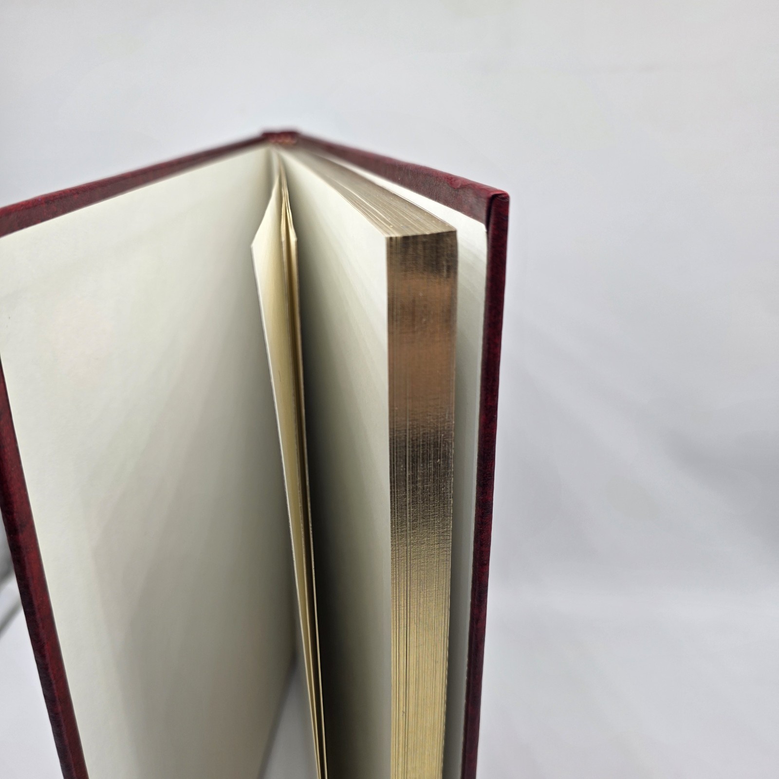 Vtg Anything Book™️ Hardcover Blank Journal Unlined Unruled Sketch Art Deco Red