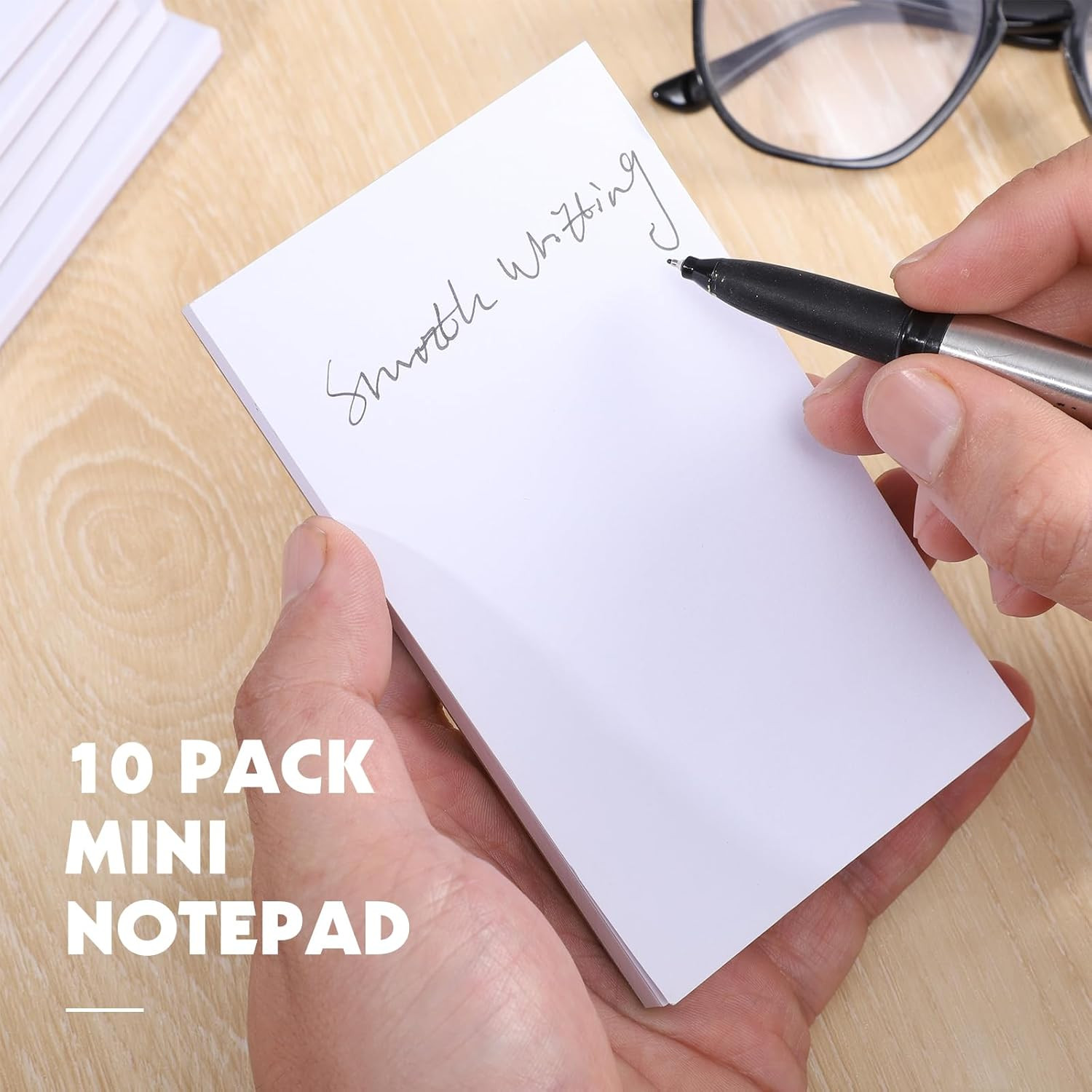 10 Pack Note Pads, 3″X 5″ Writing Pads Scratch Pad 50 Sheets per Pad Small Memo