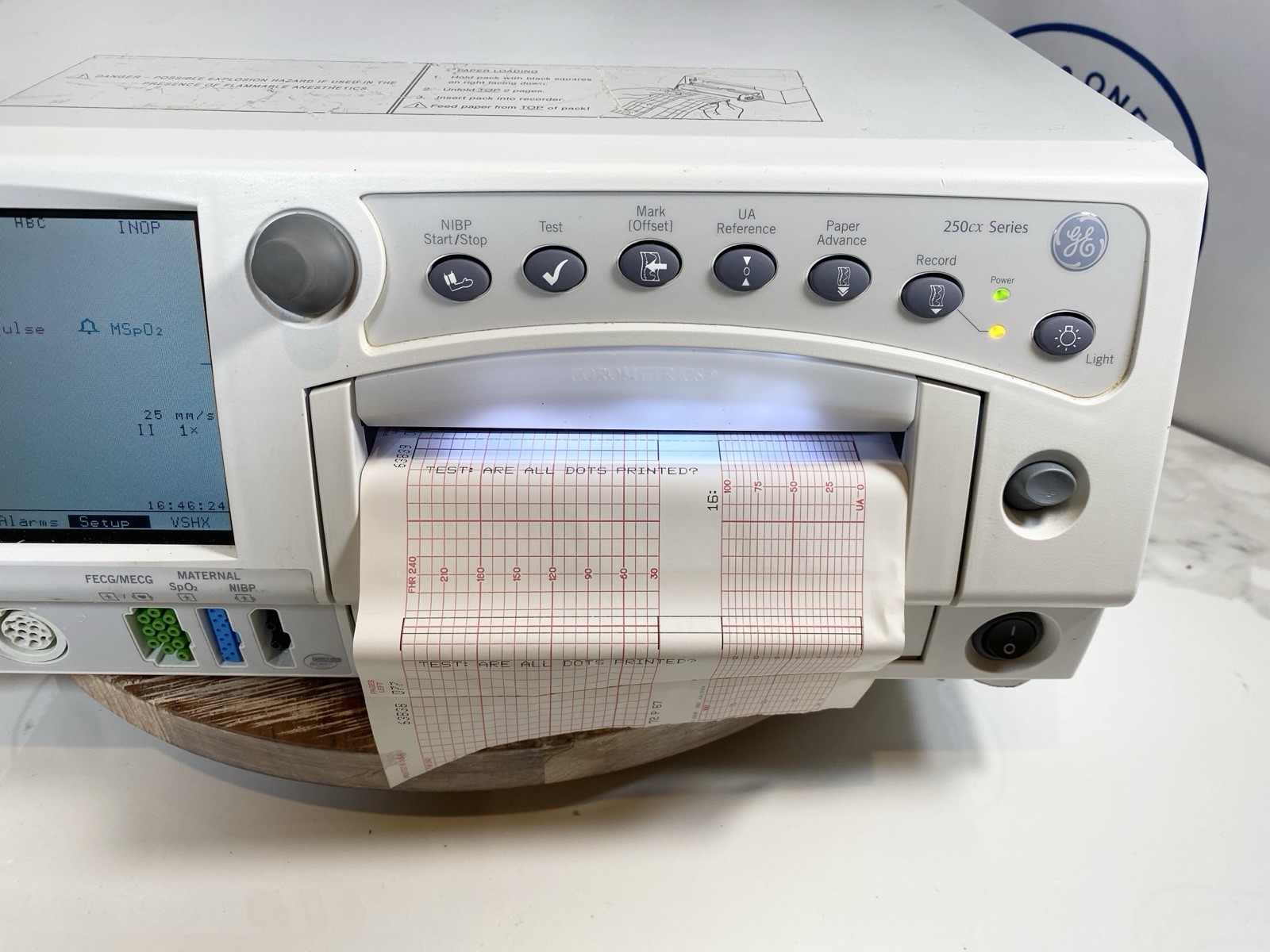 GE Corometrics 259CX-B Maternal Fetal Patient Monitor