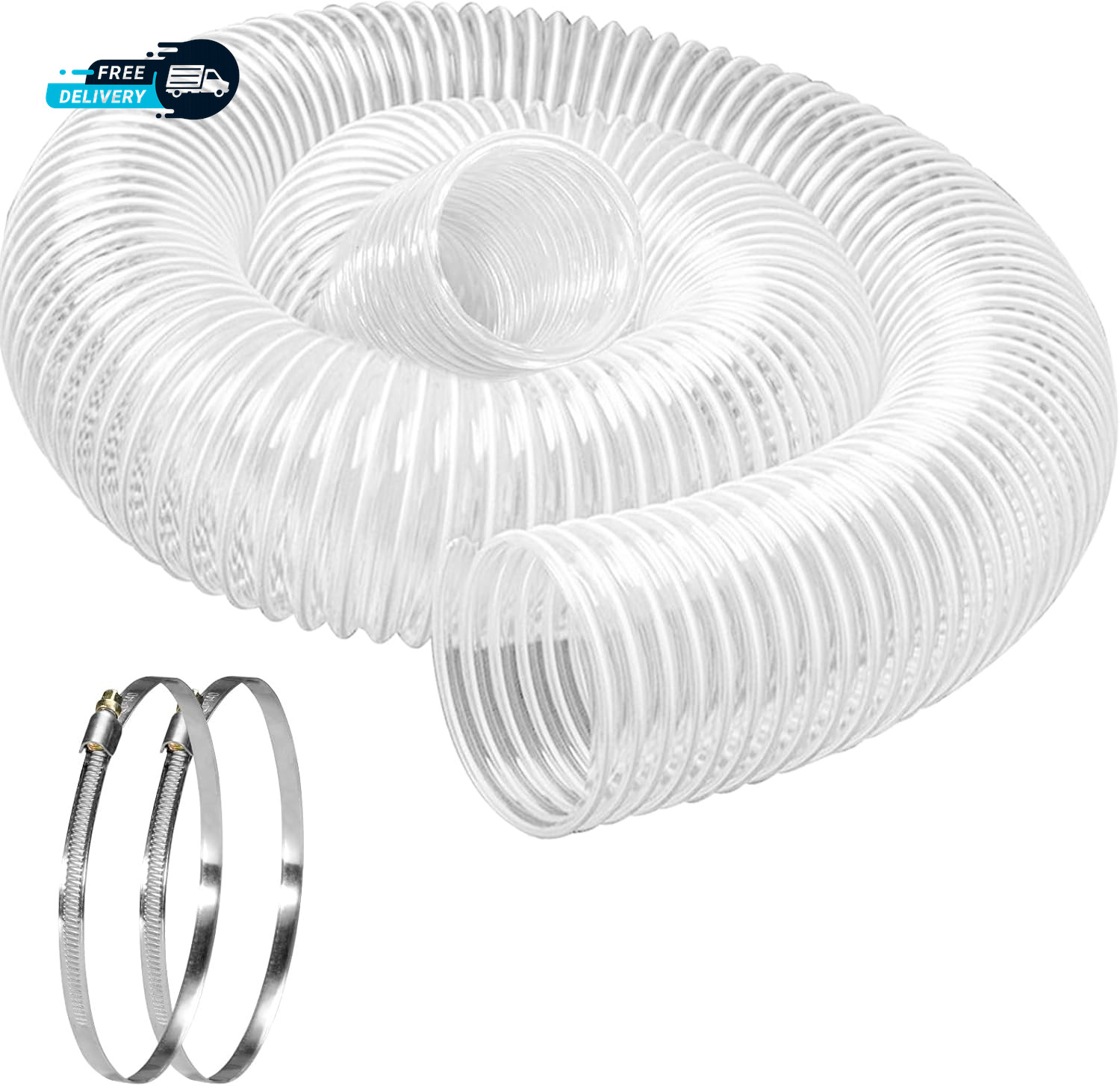 Heavy PVC Dust Collection Hose 6″ X 10′ Puncture Resistant PVC Dust Collection