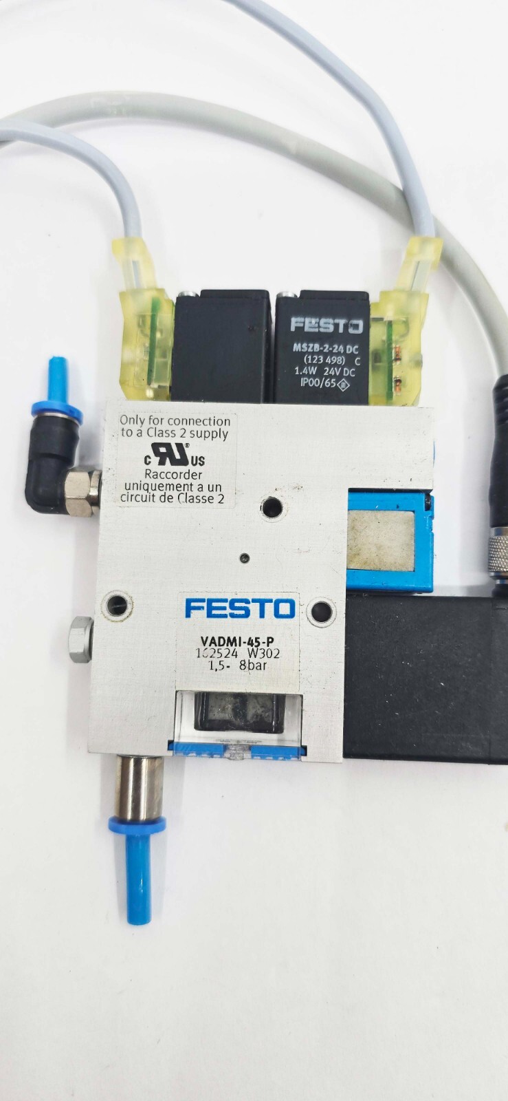 FESTO 162524 VADMI-45-P D902 1.5 8BAR Vacuum Generator