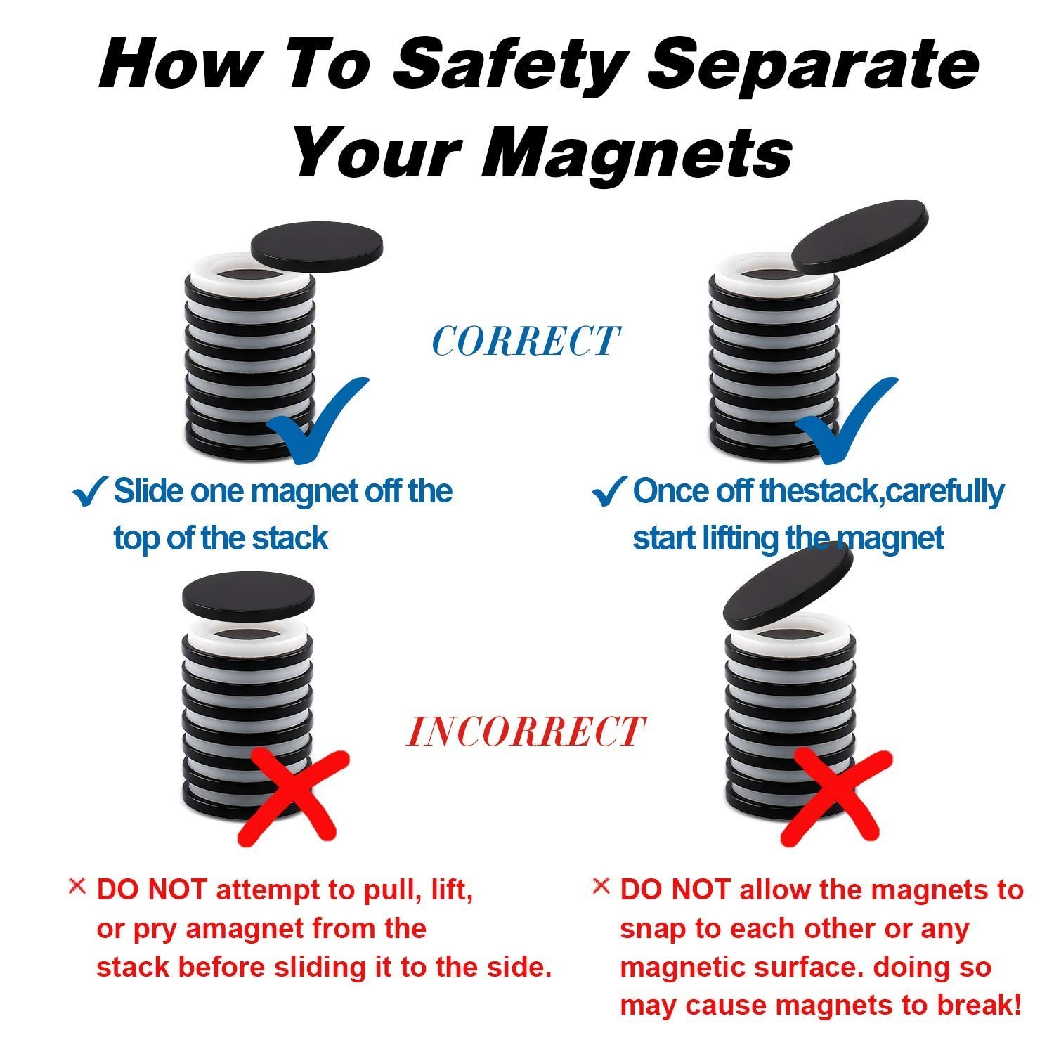 Neodymium Disc Magnets 100-Pack