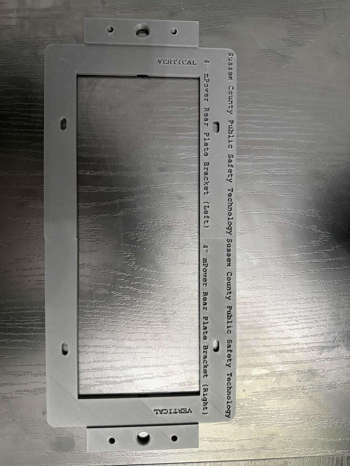 SoundOff Signal mPower 4″ Vertical License Plate Bracket