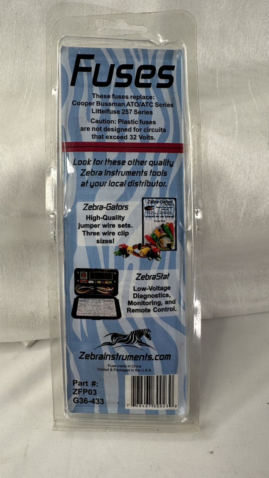 Zebra Instruments – 3 Amp Standard Size OPEN BOX 20 FUSES