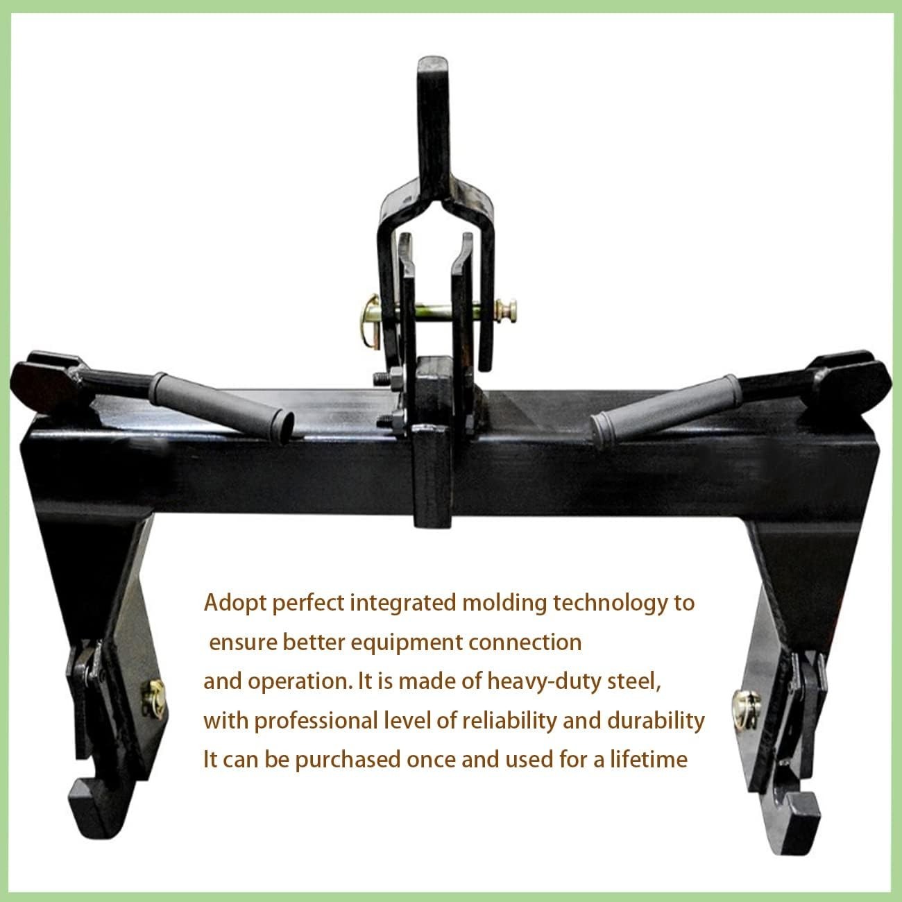 Quick Hitch Adapter with Adjustable Sleeve for Category 1 Tractors and Equipment