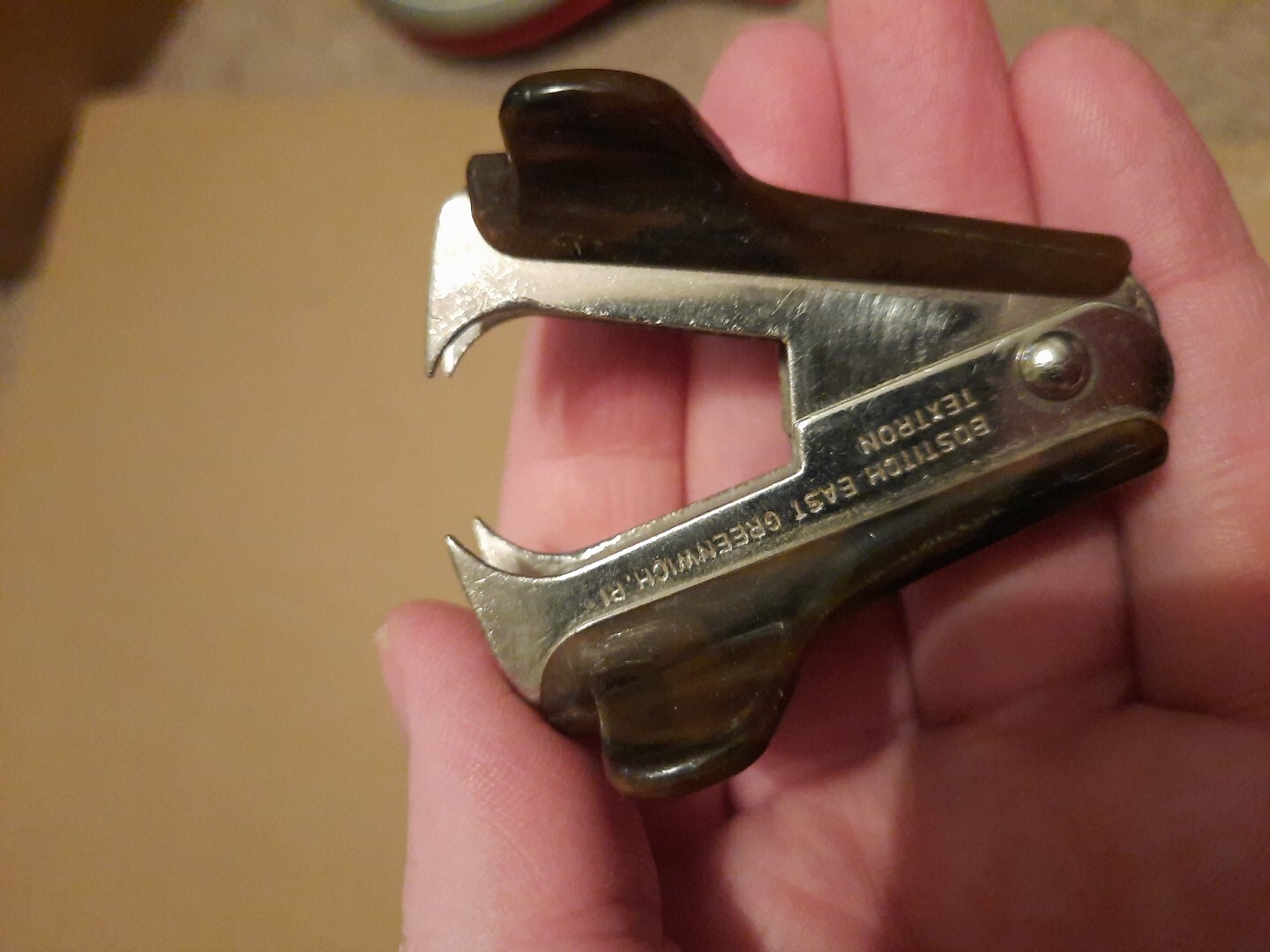 Three Vintage Staple Pullers 1 Bostitch Hong Kong, 1 Taiwan «Yellow» , 1 China