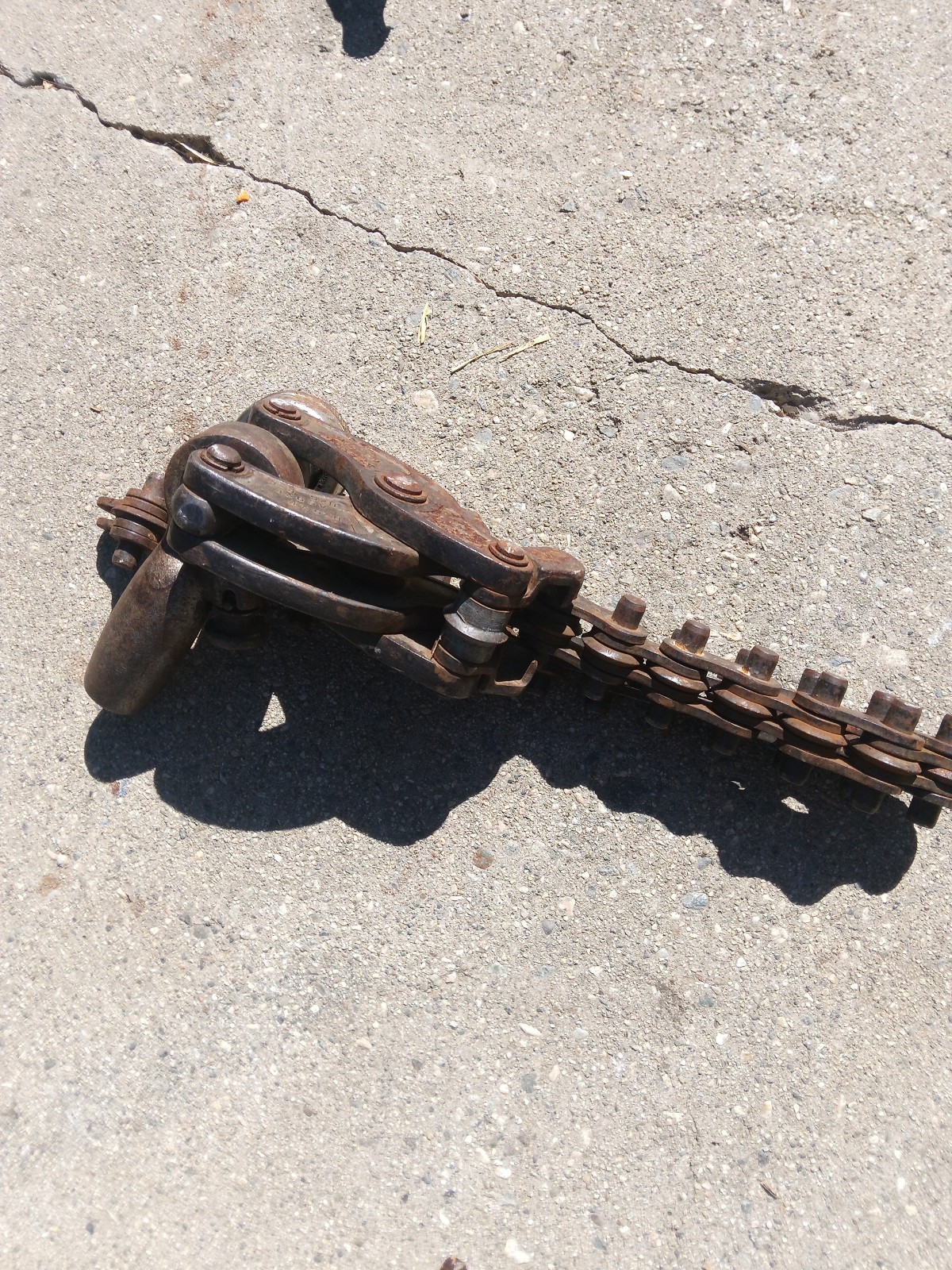 Ridgid No 206 1-1/2″ to 6″ Ratcheting Chain Soil Pipe Cutter Used