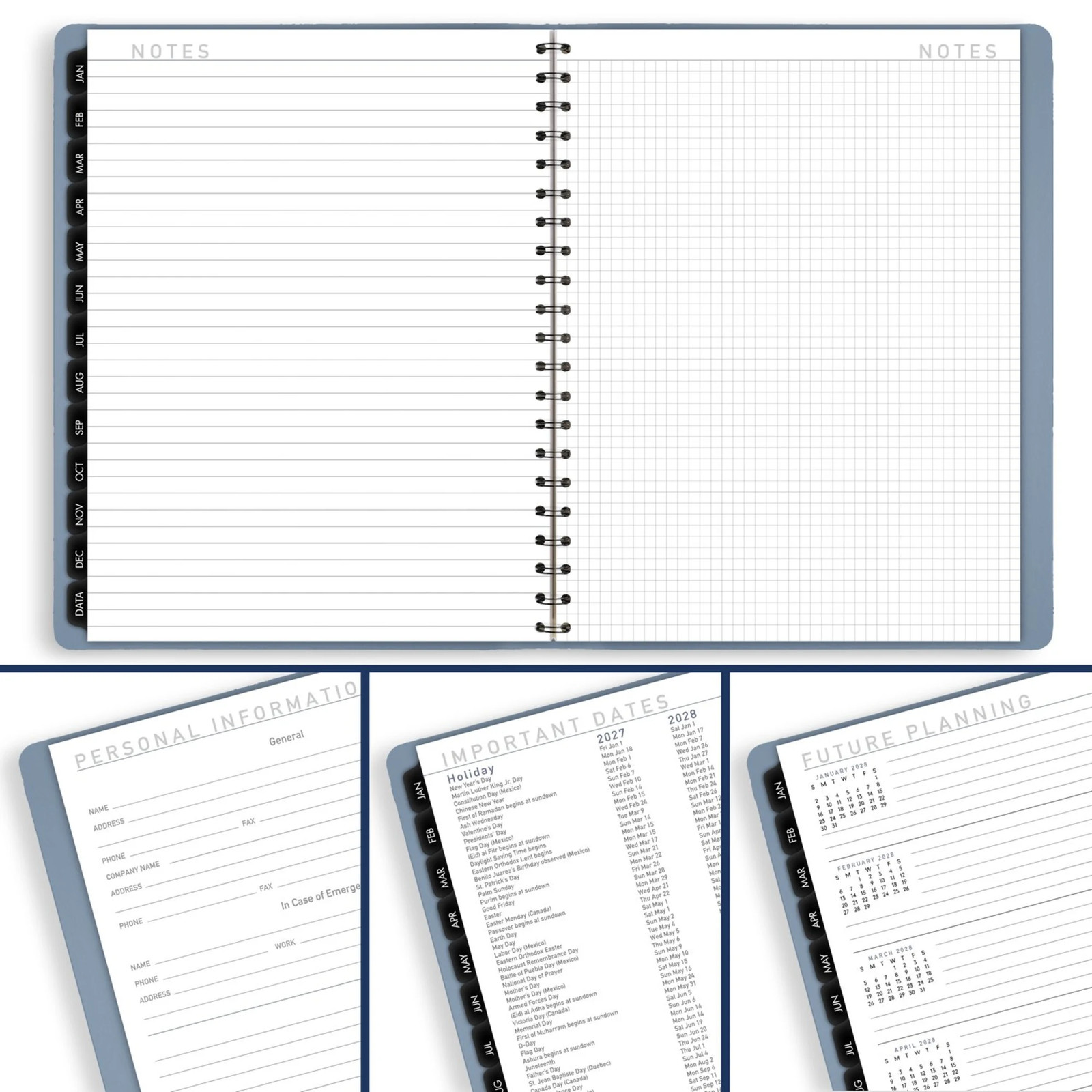 AT-A-GLANCE Contemporary 2027 Weekly Monthly Planner, Drizzle