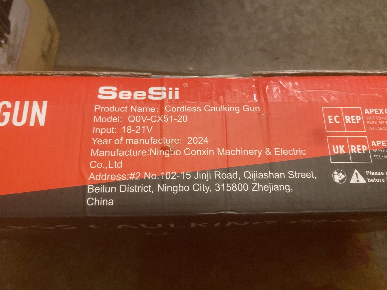 Seesii Cordless Caulking Gun [2024 Upgraded] 21V Battery Powered Caulk Gun 2.0AH