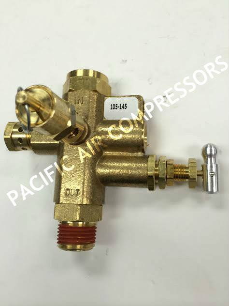 56288756 , INGERSOLL RAND PILOT VALVE UNLOADER 105-145 PSI AIR COMPRESSOR PARTS