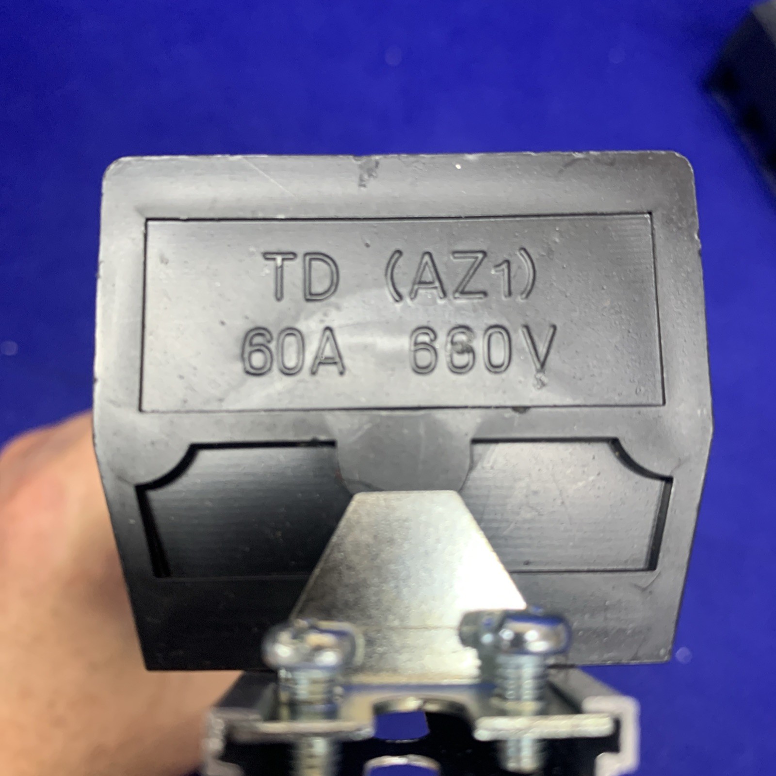 🔥2x Barrier Terminal Strip Block 660V 60A Dual Row 10P DIN Rail Base