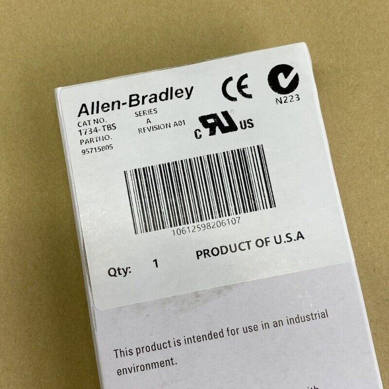 New Sealed Allen-Bradley 1734-TBS POINT I/O Module Terminal Base 1734TBS