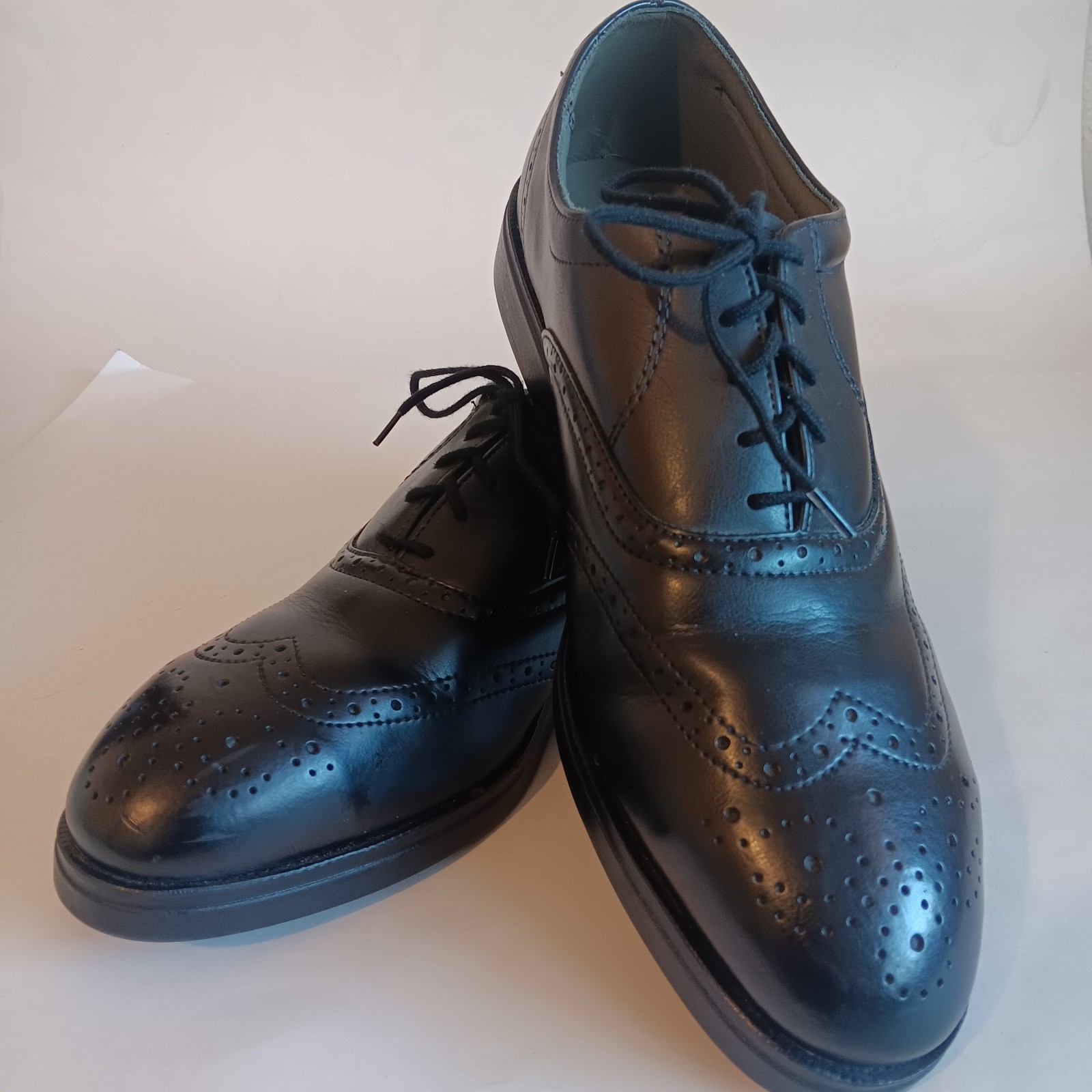 Red Wing 8701 Men’s Size 10D Black Leather Wingtip Steel Toe Shoes Made in USA
