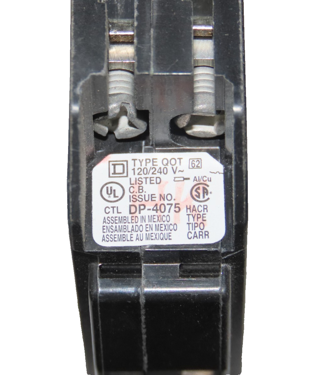 SQUARE D QOT2020 20Amp 2 Pole Circuit Breaker 120/240V (Pack of 1) SKU 239