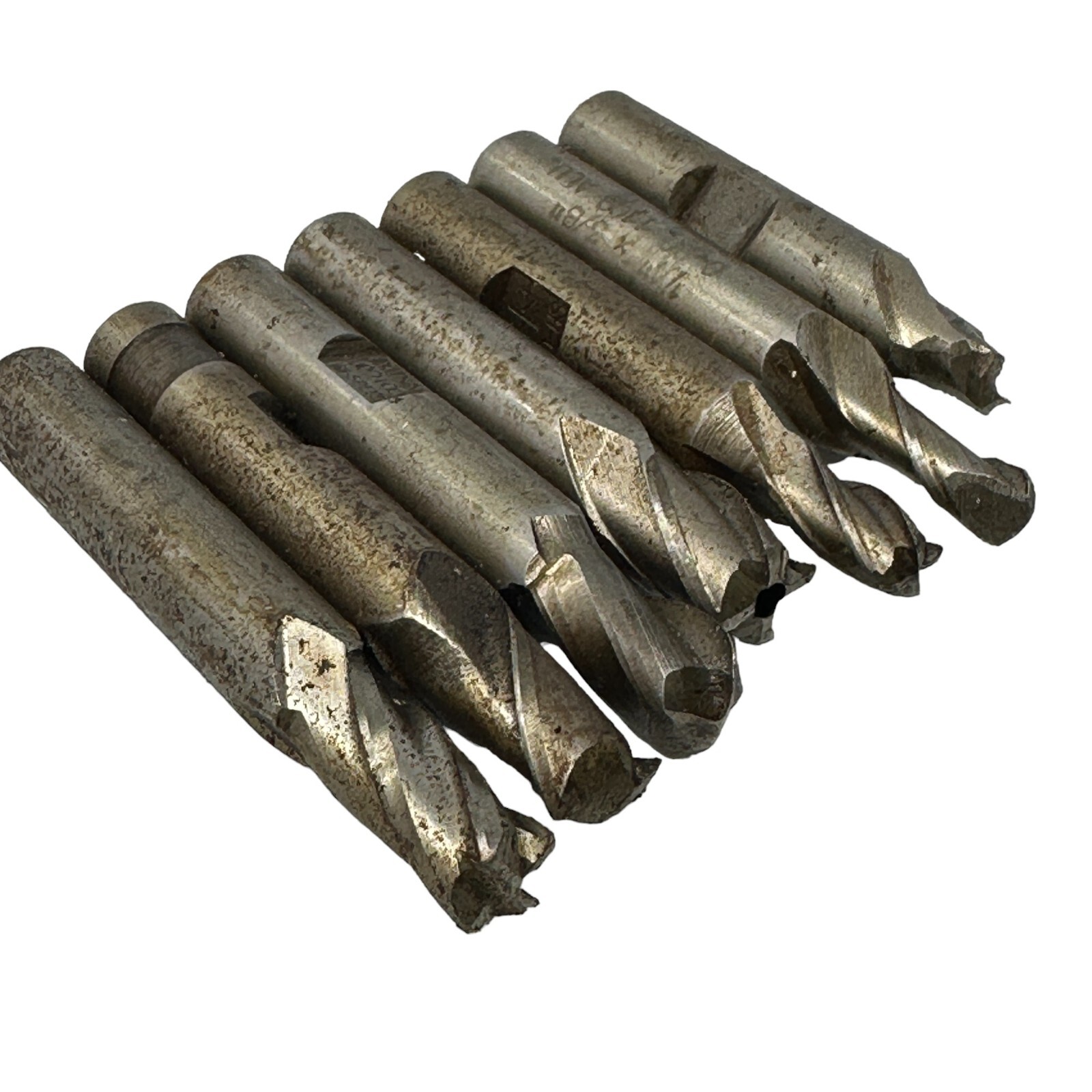 Lot of 7 End Mills 2 and 4 Flutes 3/8″ , 1/4″ Diameter Putnam Niagara Israel