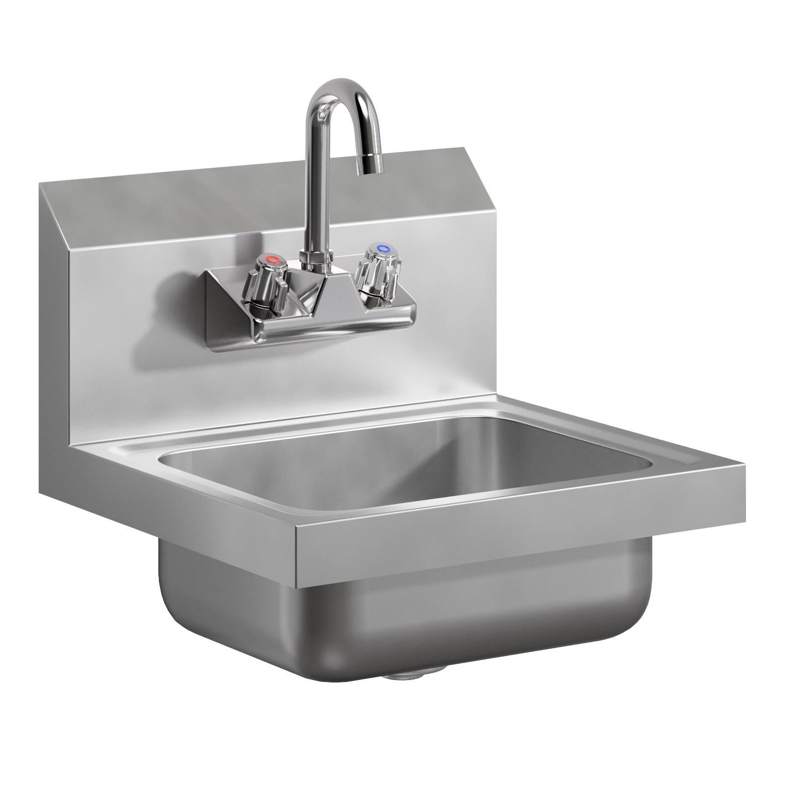 Stainless Steel Hand Sink 15 in. x 15 in. with Faucet