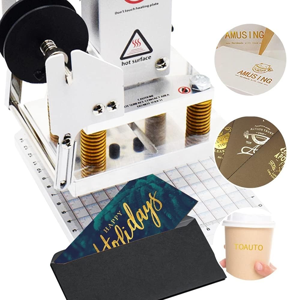 Robust 10x13cm Foil Stamping Machine with Durable Stainless Steel Base – 110V