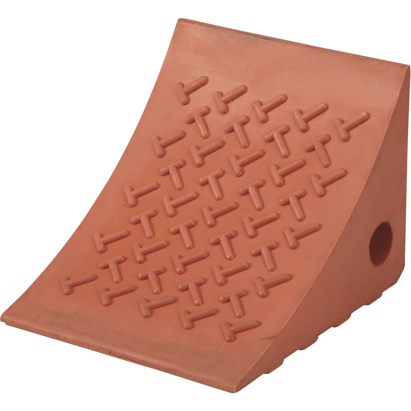 Ironton Polyurethane Wheel Chock, 7.87in. x 7in. x 5.9in., Heavy-Duty Tire Stop