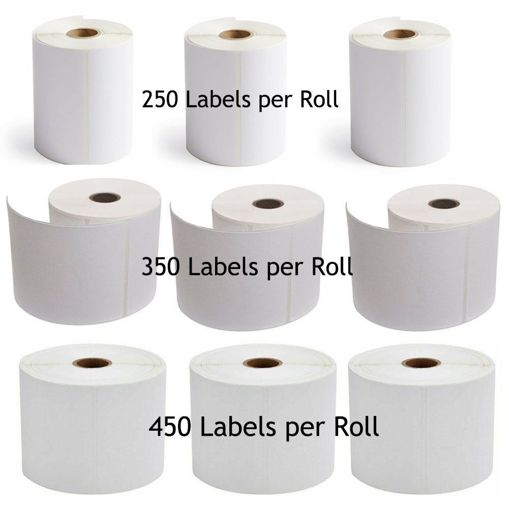 20 Roll 4×6 Direct Thermal Label 250/Roll 450/Roll For Zebra Eltron LP2844 ZP450