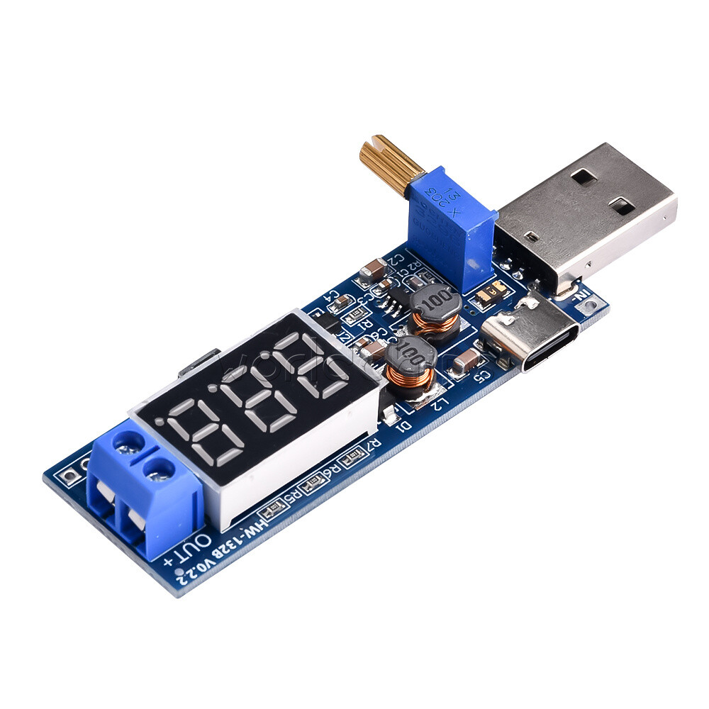 DC-DC 5V to 1.2V~24V USB Step UP/Down Boost Buck Adjustable Power Supply Module