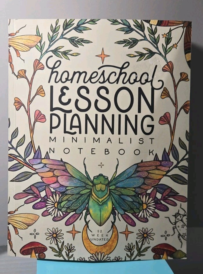 Homeschool Lesson Planning Minimalist Notebook 52 Week Undated