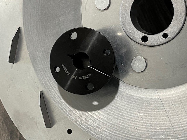 Greenheck Fan Replacement Wheel Assembly #877376 with New Tapered Bushing 64014B