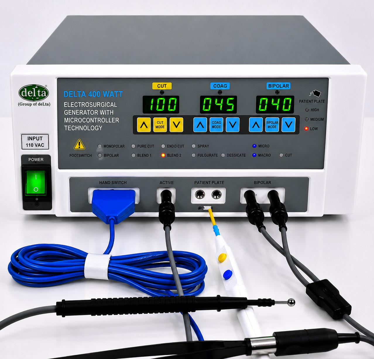 Electro Cautery Generator 400W Bipolar Monopolar Mode Electro Surgical Cautery