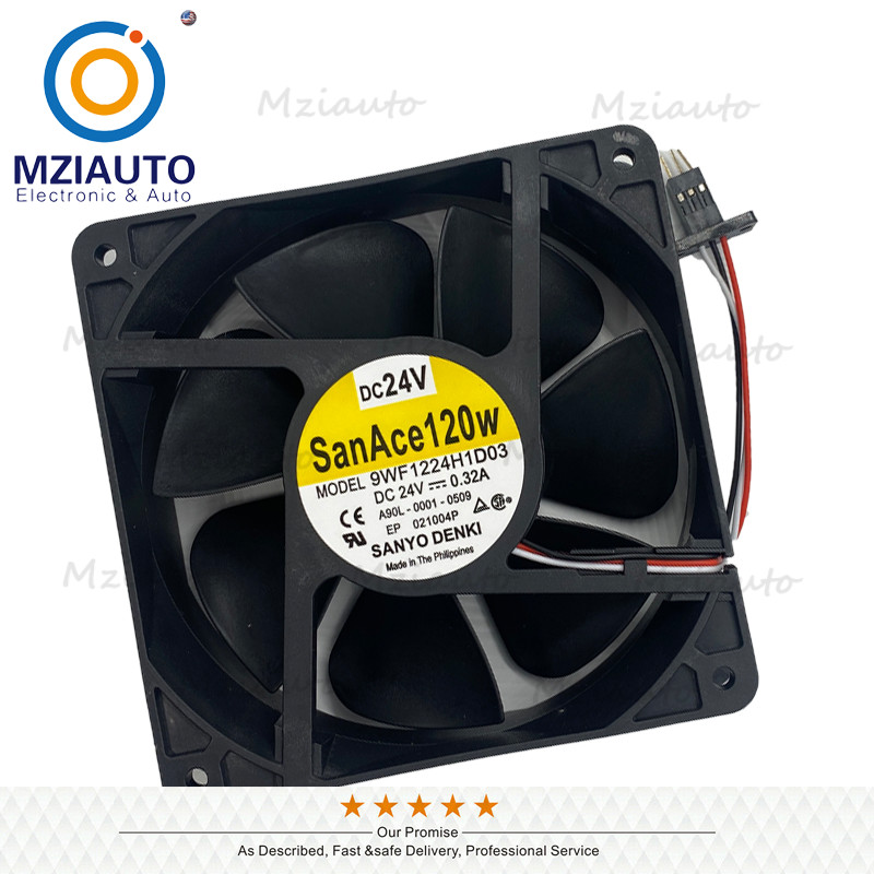 SanAce120W 9WF1224H1D03 A90L-0001-0509 3Pin DC24V 0.32A FANUC Servo Cooling Fan