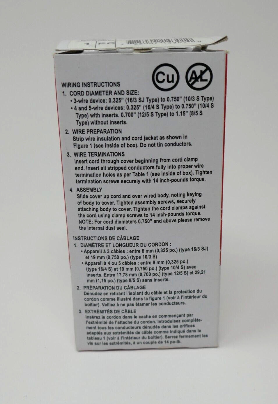 Legrand L1430-C Turnlok Connector 30A 125/250V 3P 4W Grdg