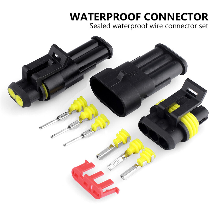 708Pcs Car Automotive Waterproof Electrical Wire Connector Plug 1-6 Pin Kit Set