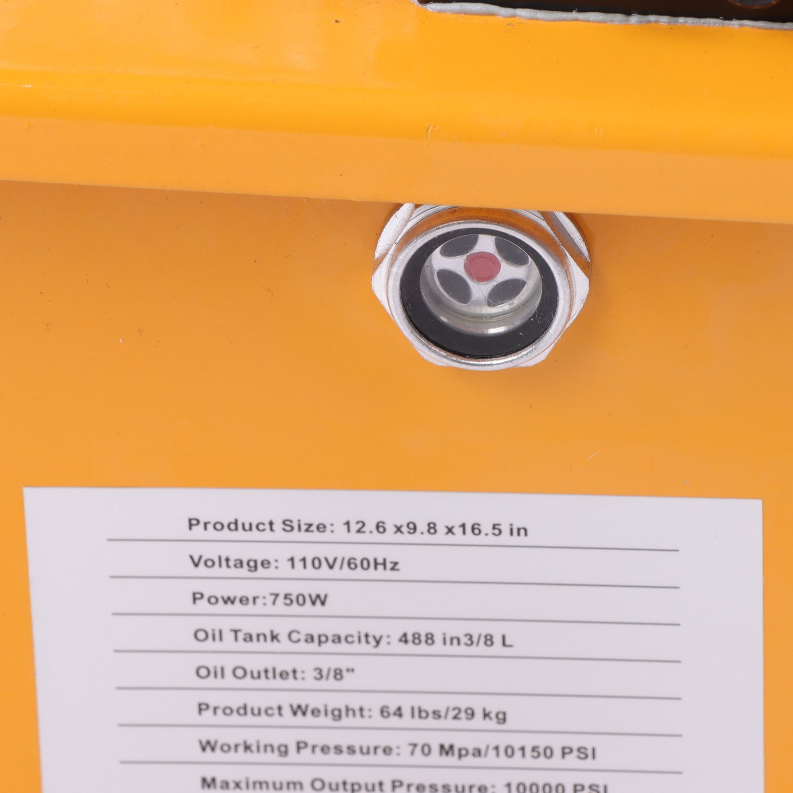Electric Hydraulic Pump 10000 PSI Double Acting 8L Solenoid Valve 110V