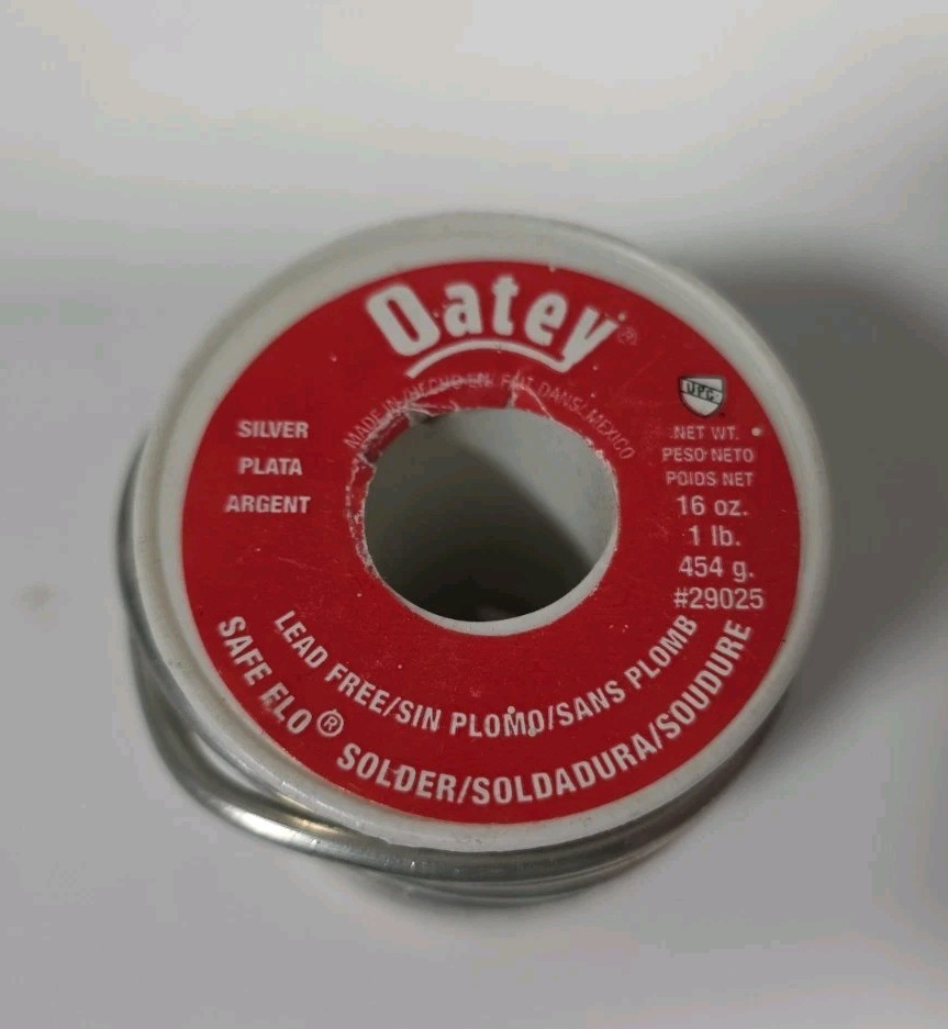 Oatey Safe Flo Lead Free Solder #29025 Silver Bearing Wire 1.02Lbs