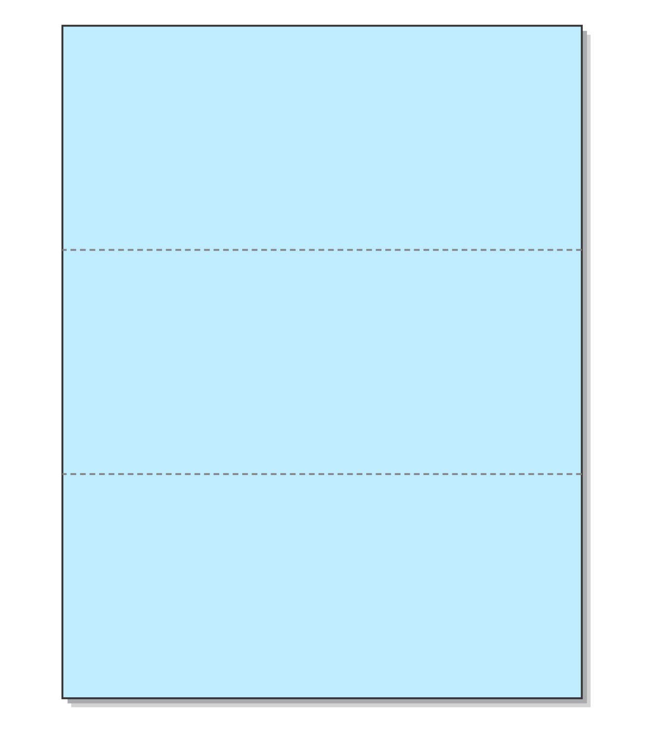 Nextdaylabels – Pack Of 500 Sheets 8-1/2 X 11 Letter Size Perforated Paper Blue