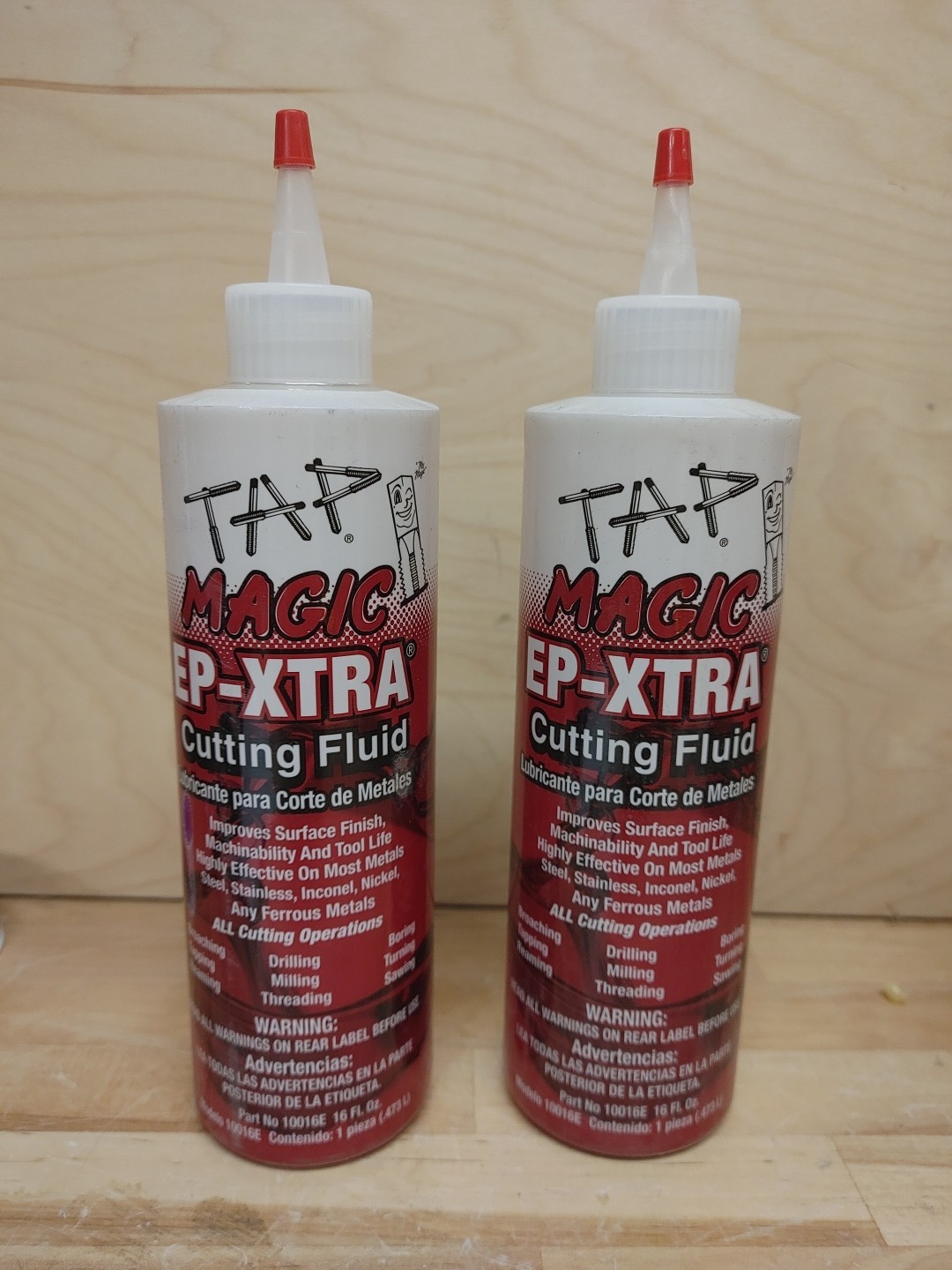2 Bottles of TAP MAGIC EP-XTRA CUTTING FLUID 16oz 10016E