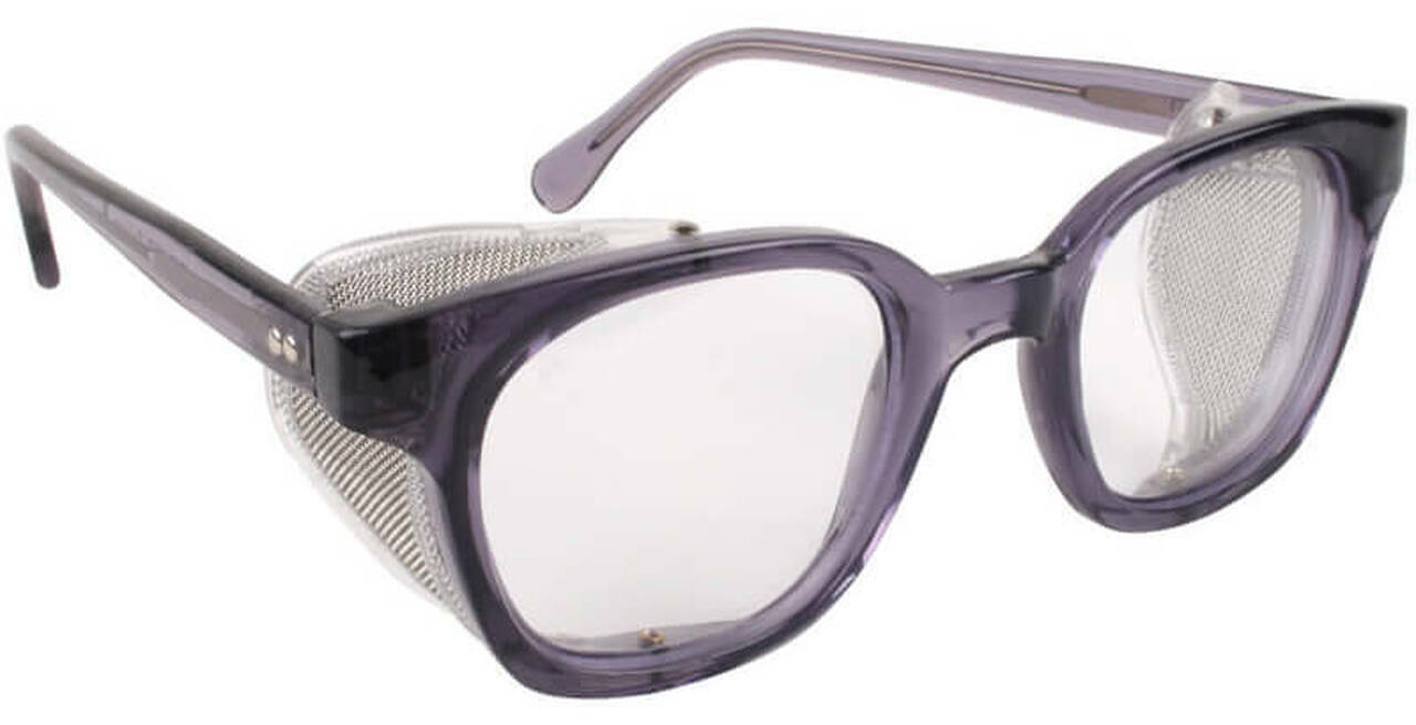 Bouton Traditional Smoke Frame Mesh Sideshield Safety Glasses/Goggles