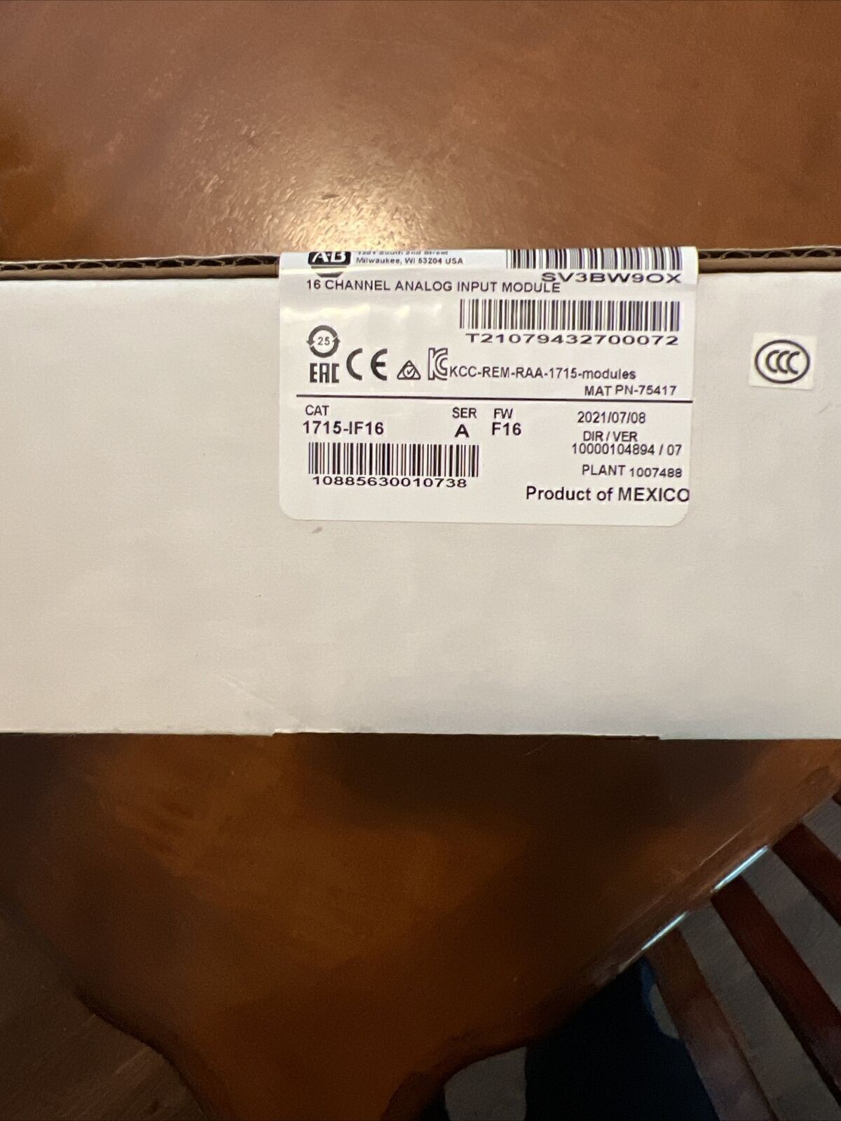 Unbrand 1715-IF16 New with Unopened box Analog Input Module Free Shipping