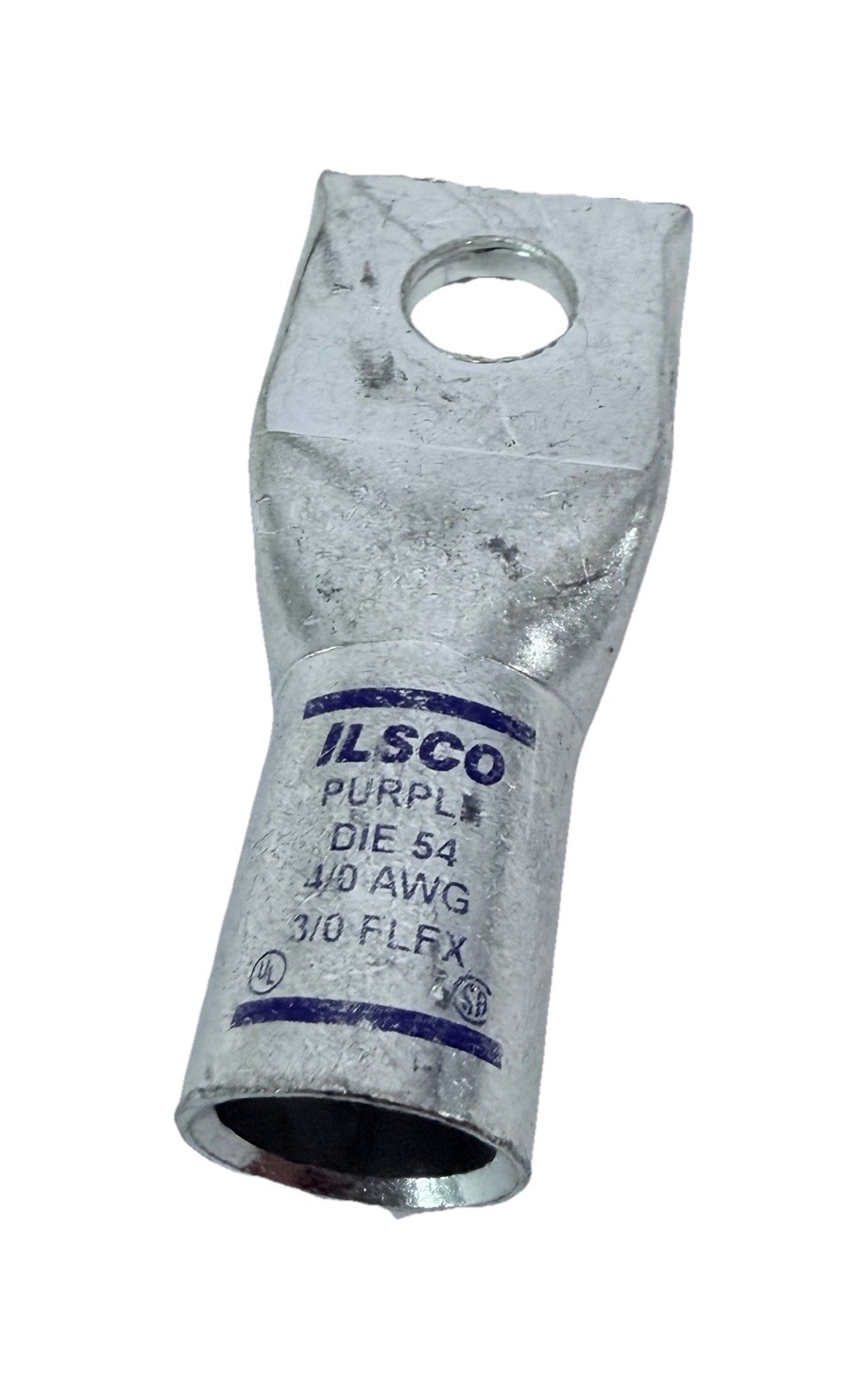 (LOT OF 4) ILSCO CSWS-4/0-38 Copper Compression Lug 4/0 AWG 3/0 flex