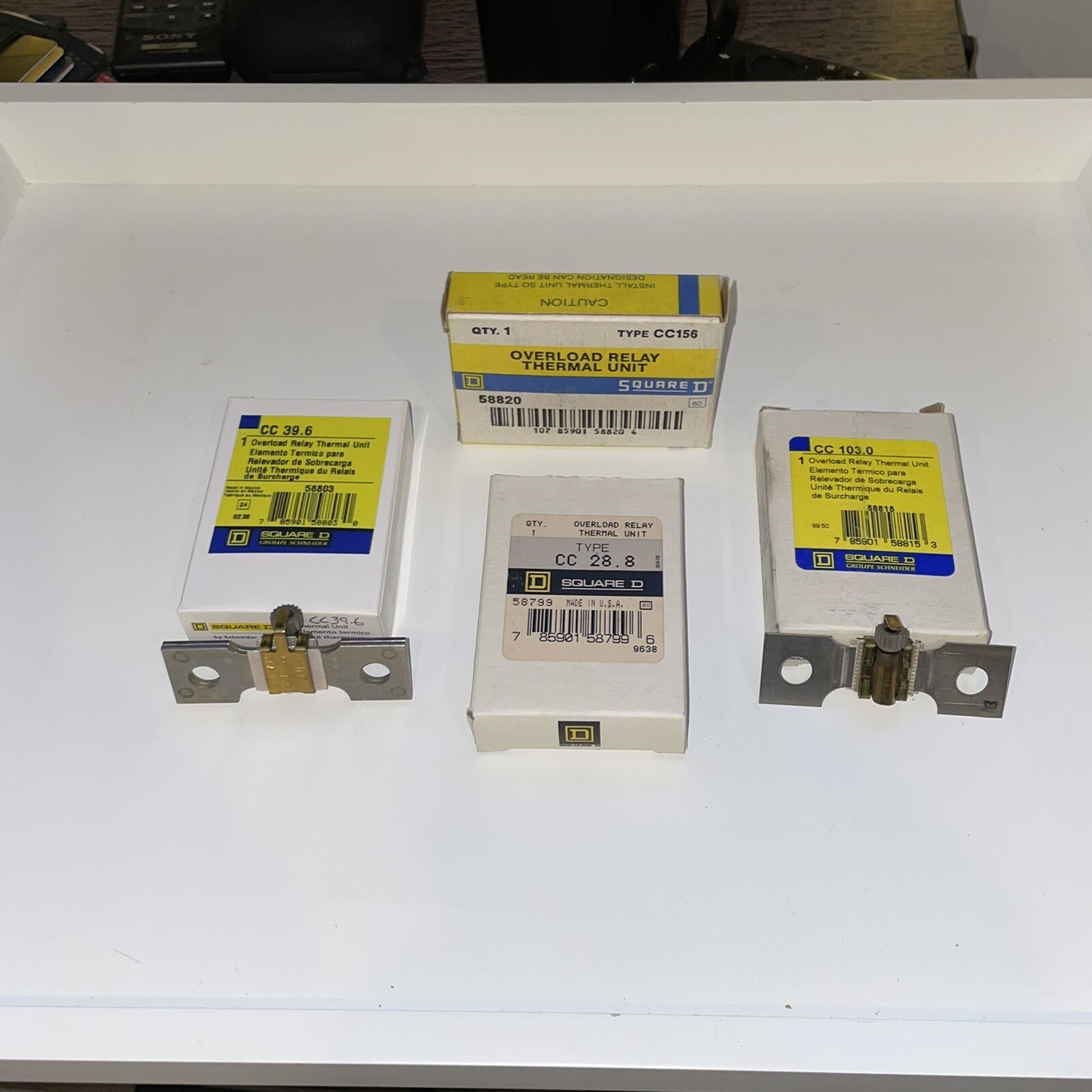 NIB Square D Type CC Thermal Overload Heater Units, Sizes CC20.9 – CC219.0