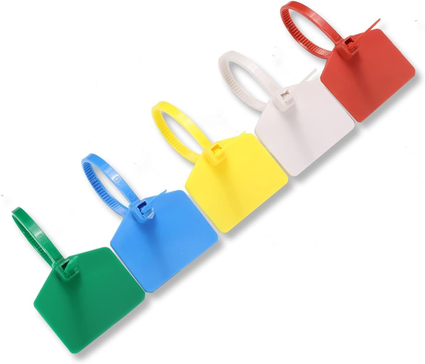 4 in Marker Nylon Cable Ties, Plastic Water Proof Tags, Self-Locking Written-on